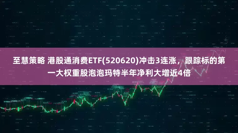 至慧策略 港股通消费ETF(520620)冲击3连涨，跟踪标的第一大权重股泡泡玛特半年净利大增近4倍